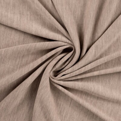 Merino uld jersey ecru meleret i 100% uld