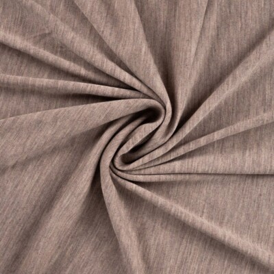 Merino uld jersey sand meleret i 100% uld