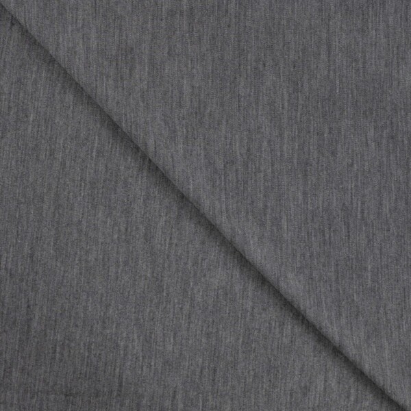 Merino wool jersey medium gray mottled fabric