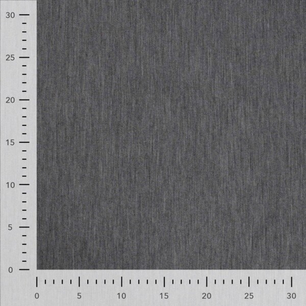 Detail of medium gray mottled wool jersey structure