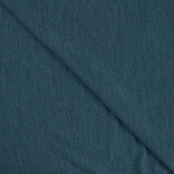 Merino wool jersey Petrol mottled texture and mottling