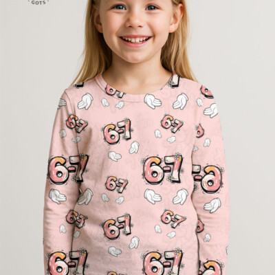 Detalje af jersey print i Six Seven Design Girls v6