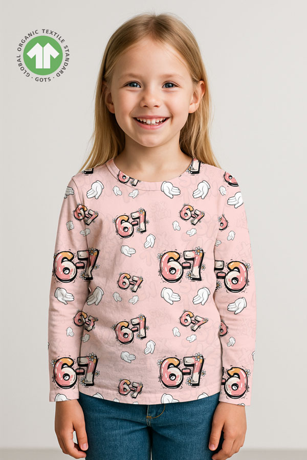 Detalje af jersey print i Six Seven Design Girls v6