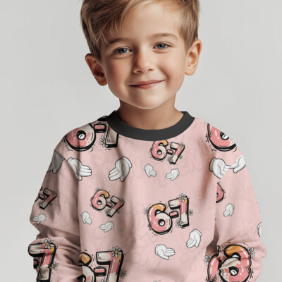 Oekotex 100 jersey stof med print til børnetøj