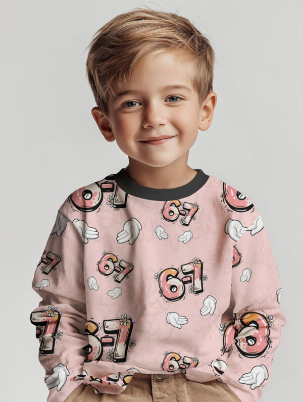 Oekotex 100 jersey stof med print til børnetøj