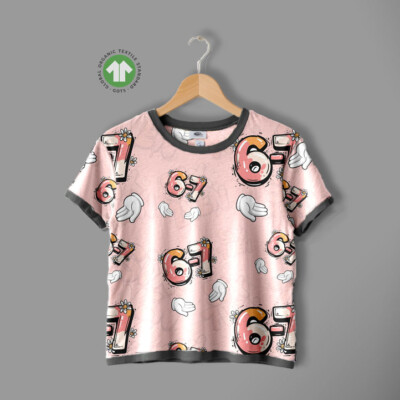 Six Seven Design Girls v6 jersey stof med print fra rulle til rulle