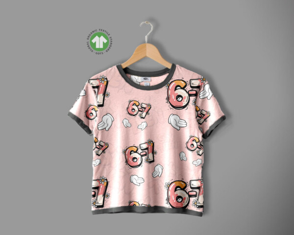 Six Seven Design Girls v6 jersey stof med print fra rulle til rulle