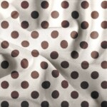 Viscose med prikker - pink/pecan