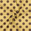 Forårs Prikker - Banana/Pecan jersey print prikket mønster