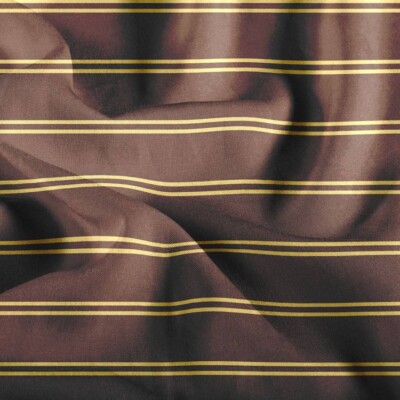 Viscose med horisontale striber - pecan/banana