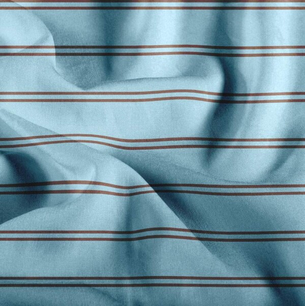 Viscose med horisontale striber - himmelblå/pecan - woven-viscose-01 Viscose med horisontale striber - himmelblå/pecan