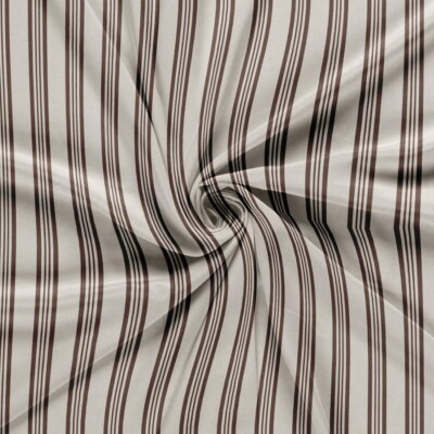 Viscose med grupperede striber - pecan/pink