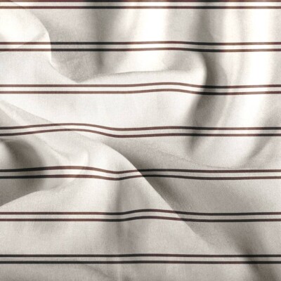 Viscose med horisontale striber - pecan/pink