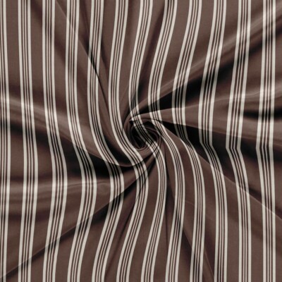 Viscose med striber - pecan/pink