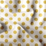 Viscose med trend-prikker - offwhite/amber