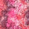Pink tie dye bomuld med blad broderi anglaise 160 g/m² 130 cm