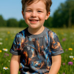 Jersey stoff print til T-shirts, leggings og huer