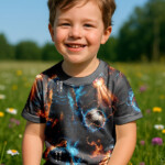 Jersey stoff print til T-shirts, shorts og leggings