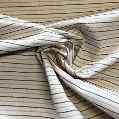 Half panama – sand and brown stripes