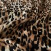 Viscose satin jersey knit with leopard print, 170 g/m² and 140 cm width