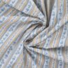 White cotton poplin with fine lavender flowers