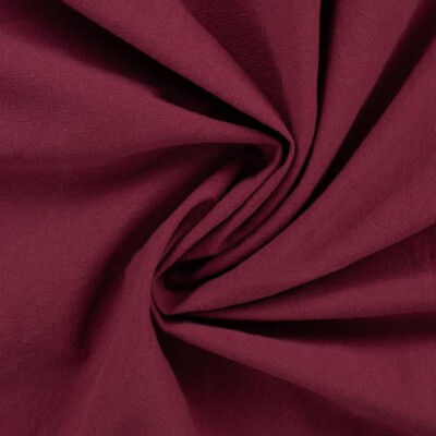 Sand-washed cotton – wine red - Image 3