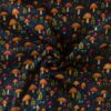 Brushed french terry jogging mørkt print Oekotex