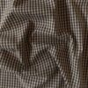 Cotton canvas with gingham checks in a brown shade