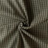 Modern check cotton green off-white woven cotton canvas fabric 140 cm