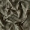 Checked cotton canvas fabric sand off-white for shirts and table textiles