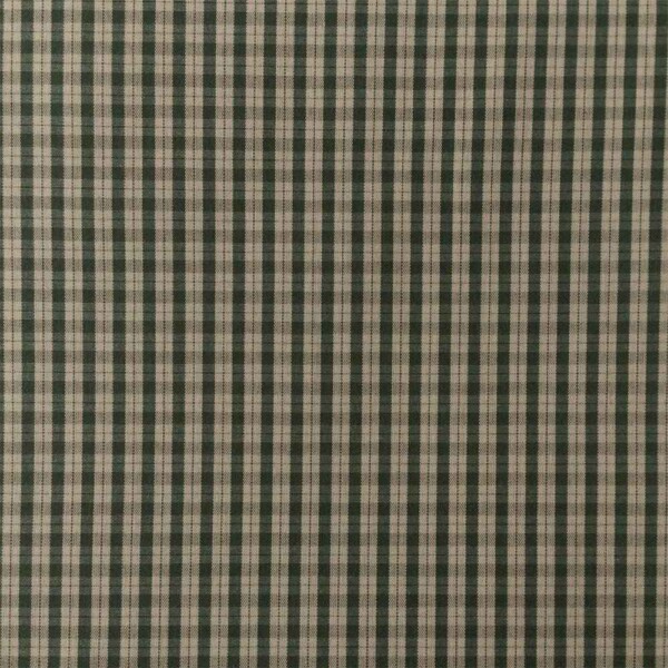 Woven canvas with sand off-white checks yardage for home use