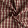 Gingham tern bomuld rød og offwhite vævet bomuldslærred 110 g/m²