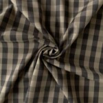 Gingham-ruudut puuvillacanvas navy offwhite 110 g/m² 140 cm