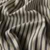 Striped cotton canvas fabric wholesale in blue and off-white
