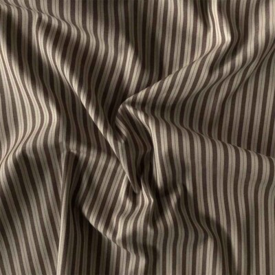 Kudottu raidallinen puuvilla ruskea/offwhite, OEKO-TEX Standard 100