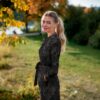 Kevyt kudottu viskoosikangas eläinprintillä, leveys 150 cm
