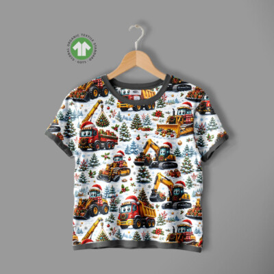 Jerseyprintti kaivinkoneilla lumessa - Image 3