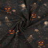 Halloween-hautausmaa painettu jersey-kangas 220 g/m²