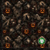 Jersey print med gotisk Halloween nat i bomuld/lycra