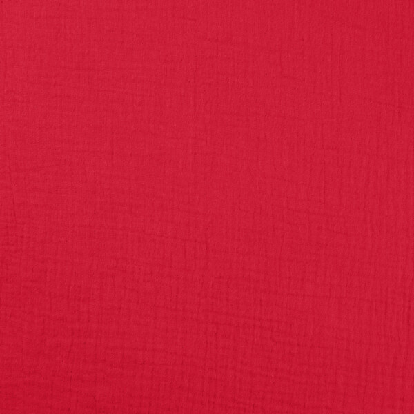 Red double gauze fabric texture