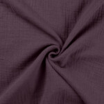 Double gauze Mauve cotton fabric