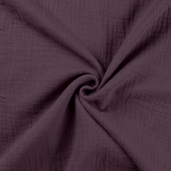Double Gauze Mauve -musseliinikangas