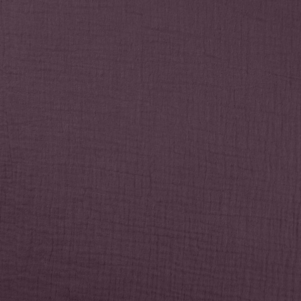 Lähikuva double gauze Mauve -kankaan pinnasta