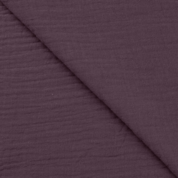Double Gauze Mauve -kangas rullalta