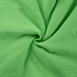Neon green double gauze fabric