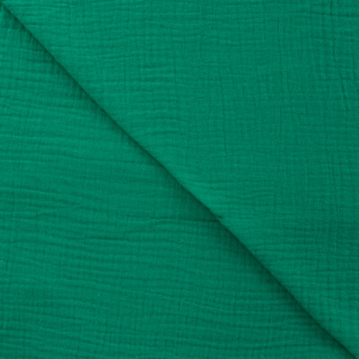 Double Gauze Dark Emerald - Billede 3