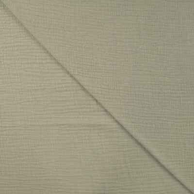 Double gauze Earth Khaki -musseliinikangas