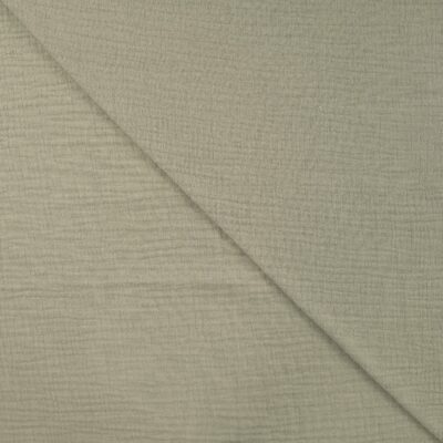Double gauze Earth Khaki -musseliinikangas