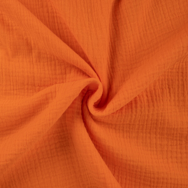 Double gauze Orange Neon -musseliinikangas