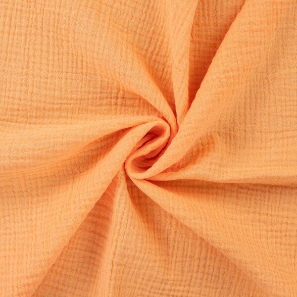 Double gauze fabric in Orange